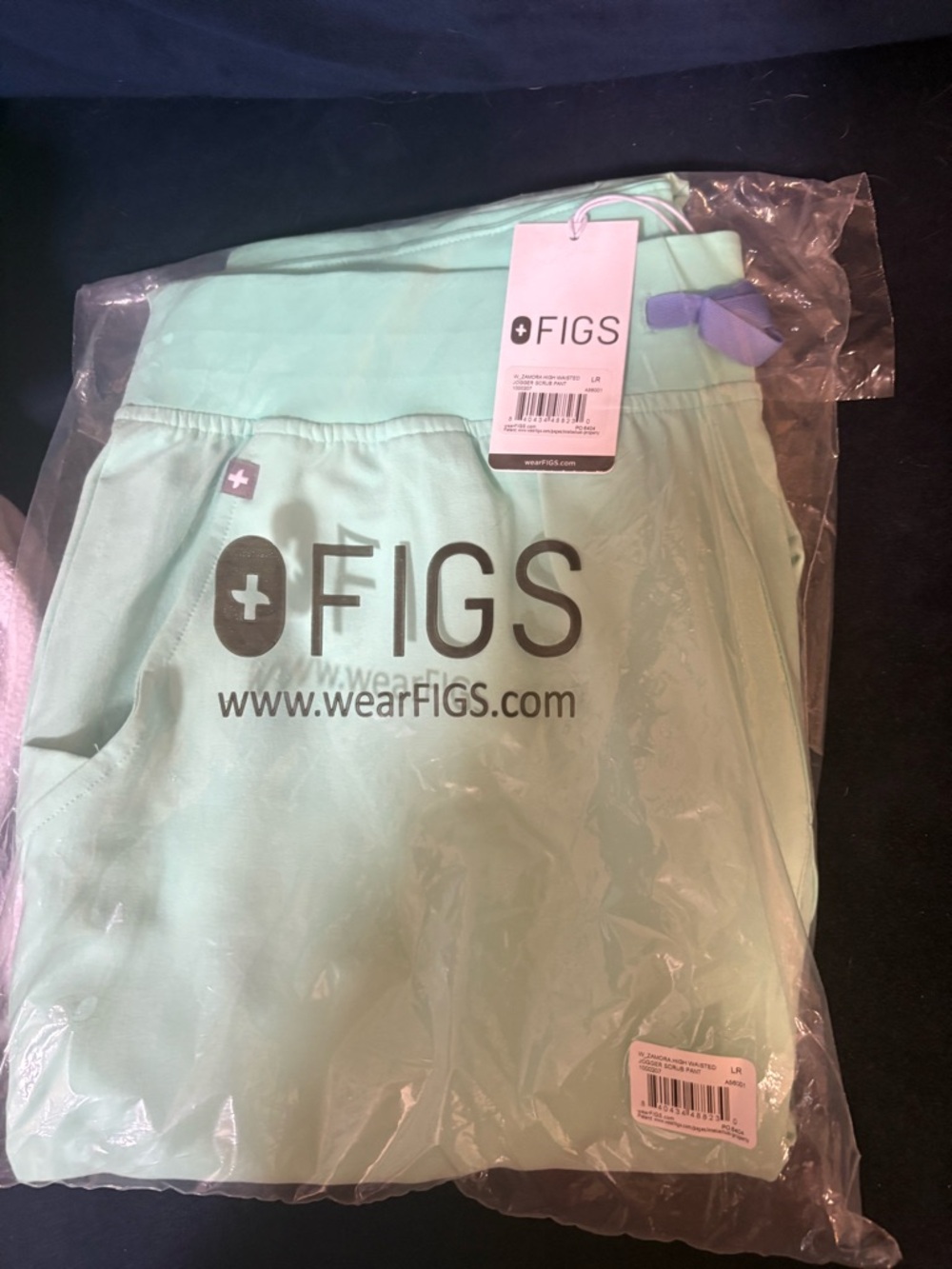 FIGS Mint Green Scrub Pants with Pocket Detail